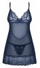 Obsessive Komplet NIGHTLY BLUE CHEMISE